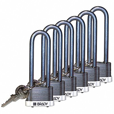 H1719 Keyed Padlock Alike 1-5/16 W PK6