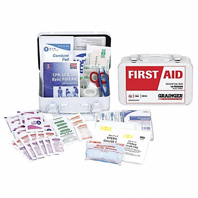 First Aid Kit Bulk White 152 Pcs 10 Ppl