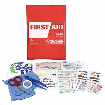 First Aid Kit Bulk Red 117 Pcs 1 People