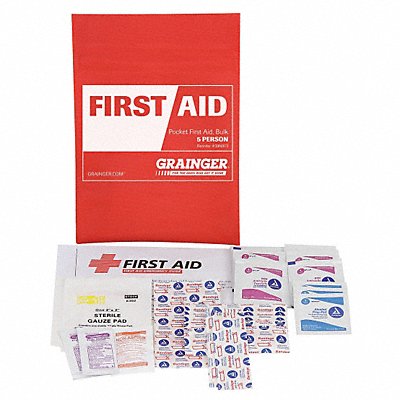 First Aid Kit Bulk Red 38 Pcs 5 People