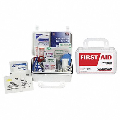 First Aid Kit Bulk White 71 Pcs 10 Ppl