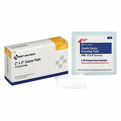 Gauze Pad Sterile White No Gauze PK10
