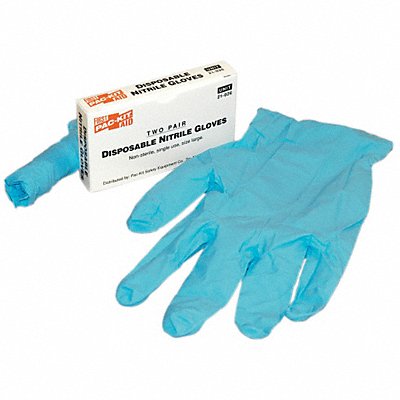 Disposable Gloves Nitrile L Blue PR PK2