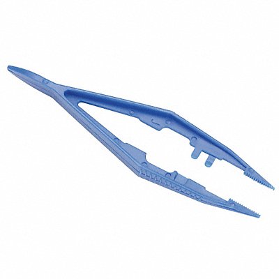 Forceps Plastic Blue 3-1/2 L