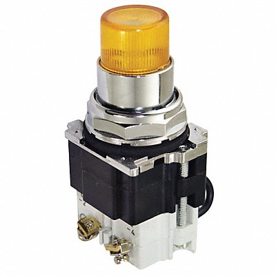 H4420 Pilot Light Press 24VAC Yellow