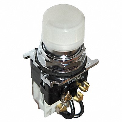 H4420 Pilot Light Press 120VAC White