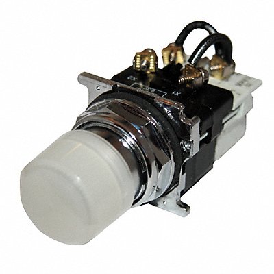 H4418 Pilot Light Press 120VAC White