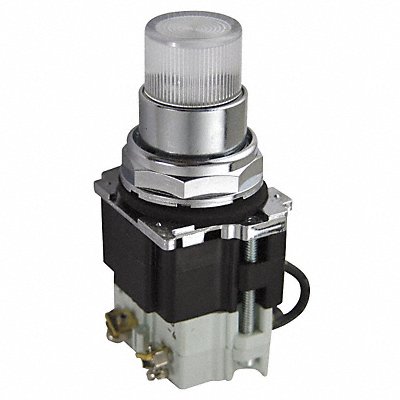 Pilot Light Press 24VAC Clear
