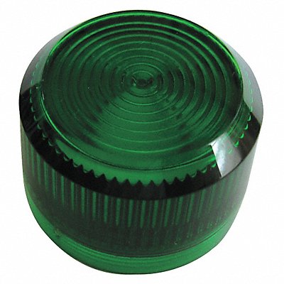 Pilot Light Lens 30mm Green Plastic