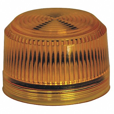 Pilot Light Lens 30mm Yellow Plastic