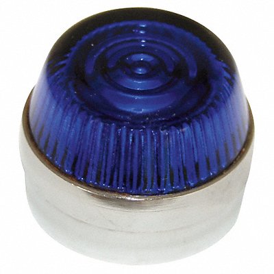 Pilot Light Lens 30mm Blue Glass