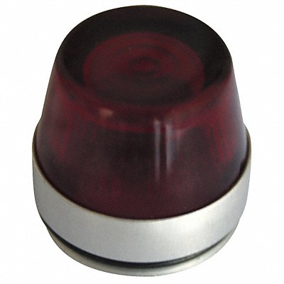 Pilot Light Lens 30mm Red Plastic