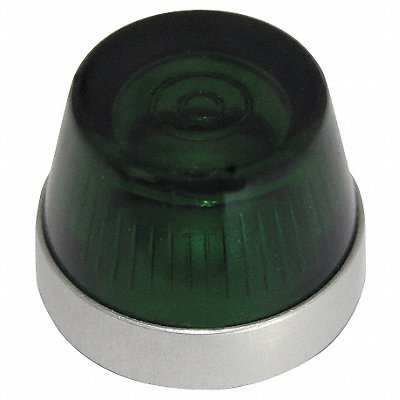 Pilot Light Lens 30mm Green Plastic