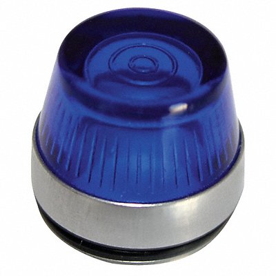 Pilot Light Lens 30mm Blue Plastic