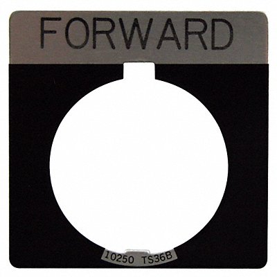 Legend Plate Square Forward Black