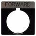 Legend Plate Square Forward Black