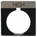 Legend Plate Square High Black