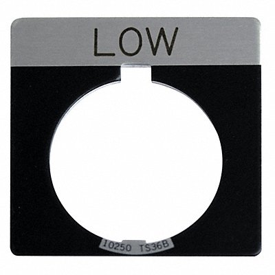 Legend Plate Square Low Black