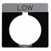 Legend Plate Square Low Black