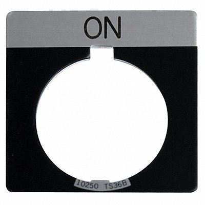 Legend Plate Square On Black