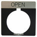 Legend Plate Square Open Black