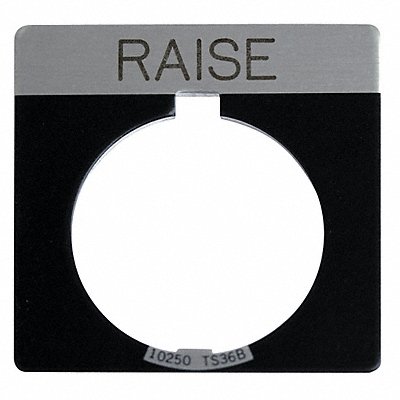 Legend Plate Square Raise Black
