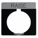 Legend Plate Square Raise Black