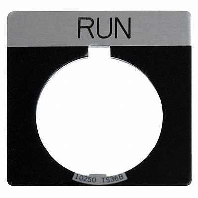 Legend Plate Square Run Black