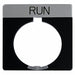 Legend Plate Square Run Black