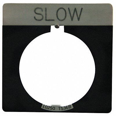 Legend Plate Square Slow Black