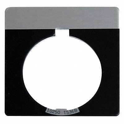 Blank Legend Plate Square Black