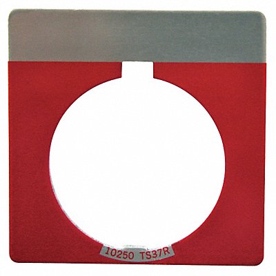 Blank Legend Plate Square Red