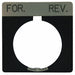 Legend Plate Square For Reverse Black