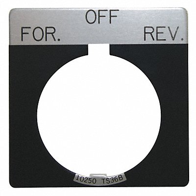 Legend Plate Square For Off Hand Black