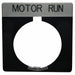 Legend Plate Square Motor Run Black