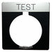 Legend Plate Square Test Black