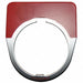 Blank Legend Plate Half Round Red