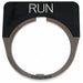 Legend Plate Half Round Run Black