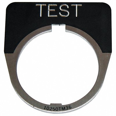 Legend Plate Half Round Test Black