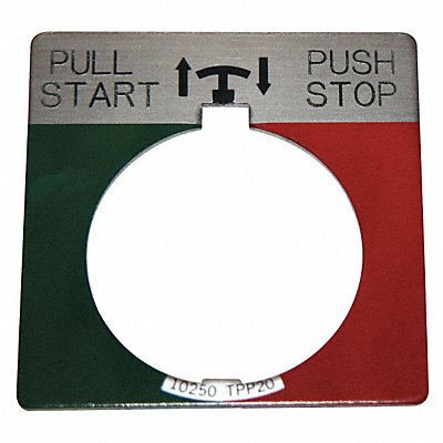 Legend Plate Push/Pull Start/Stop