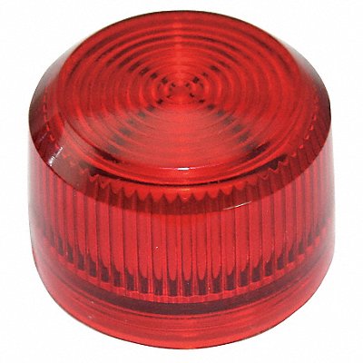 Pilot Light Lens 30mm Red Plastic