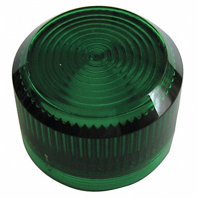 Pilot Light Lens 30mm Green Plastic