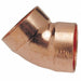 DWV Elbow 45 Deg Wrot Copper 1-1/2 CxC