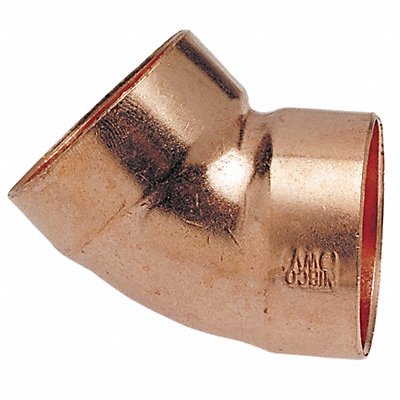 DWV Elbow 45 Deg Wrot Copper 1-1/4 CxC