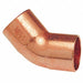 Elbow 45 Deg Wrot Copper 6 Tube CxC