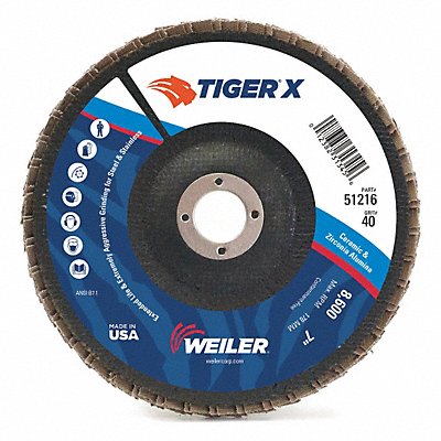 J1582 Fiber Disc 4 1/2 in Dia 7/8in Arbor