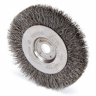 Wire Wheel Brush Crimped Wire 4 in Dia