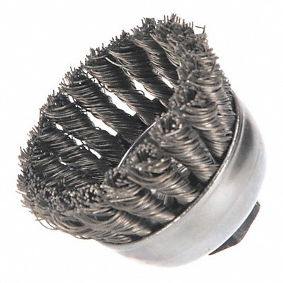 Knot Wire Cup Brush Threaded Arbor