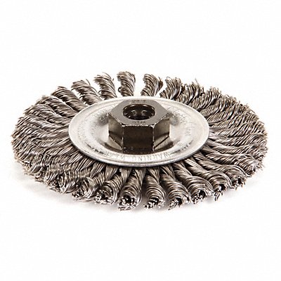 Twist Wire Wheel Brush Threaded Arbor