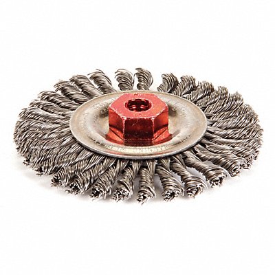 Twist Wire Wheel Brush Threaded Arbor